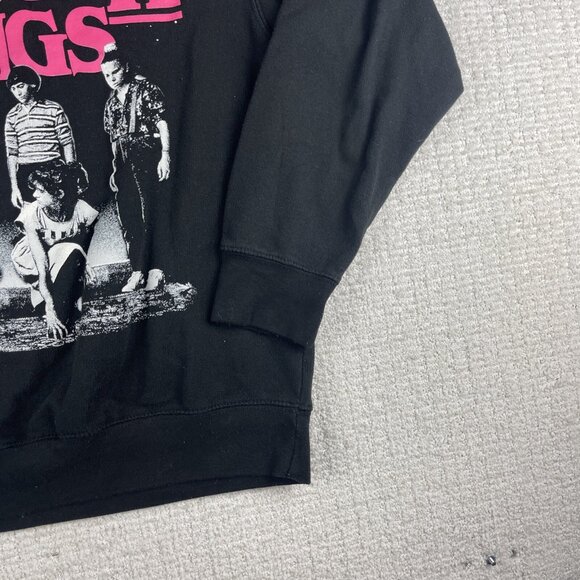 Netflix Stranger Things Fade Girls Graphic Sweatshirt Crewneck Black Size Med - Picture 5 of 16